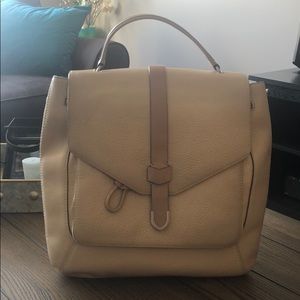 Frye Tan Leather Backpack